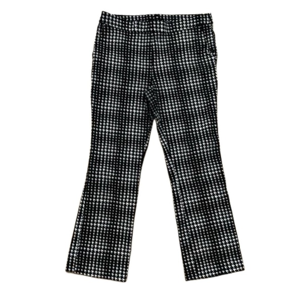 Jules & Leopold Pants - Jules & Leopold Houndstooth Print Mid Rise Trouser Pants - Medium